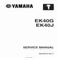 Yamaha EK40G EK40J Motorcycle 6H9-28197-5G-11 Service Manual 2004