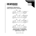 Ezgo Gasoline Powered Personnel Carriers and Golf Car Owner’s Manual and Service Guide 600888-GB