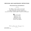 Beechcraft Main, Nose Wheel, Brake Assembly Maintenance Instructions Illustrated Parts 98-33281B