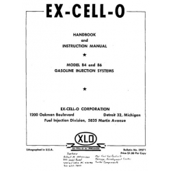 Ex-Cell-O B4 and B6 Gasoline Injection Systems Handbook and Instruction Manual