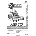 Exmark Mower Lazer Z XP 103-2983 S/N 370,000 Higher & 320,000-369,999 Operator's Manual 1995