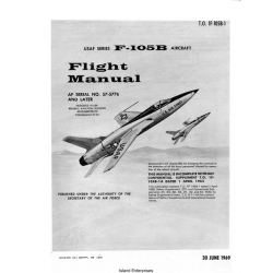 Republic F-105B Thunderchief USAF Series Aircraft Flight Manual/POH 1969