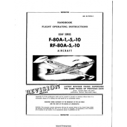 Lockheed F-80A-1, 5, 10 & RF-80A-5, 10 Aircraft Handbook Flight Operating Instructions