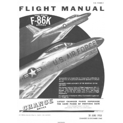 North American F-86K USAF Series Aircraft T.O. 1F-86K-1 Flight Manual/POH