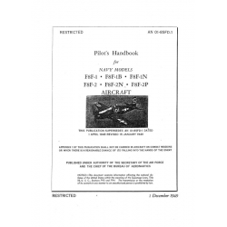 Grumman F8F-1-1B-1N & F8F-2-2N-2P Aircraft Navy Models Pilot's Handbook