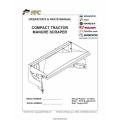 FFC Compact Tractor Manure Scraper 10711 & Optional Kit Operator's & Parts Manual 2007