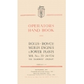 Rolls Royce Operators Handbook Merlin Engines MK. Nos. 22-24-T24