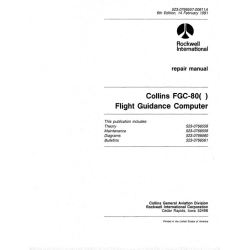 Collins FGC-80 Flight Guidance Computer Repair Manual 523-0766557-00611A