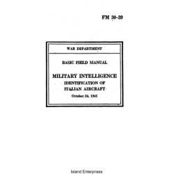 FM 30-39 Military Intelligence Identification of Italian Aircraft Basic Field Manual