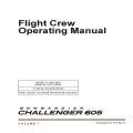 Bombardier Challenger 605 Model CL-600-2B16 Flight Crew Operating Manual Volume 1 PSP-605-6