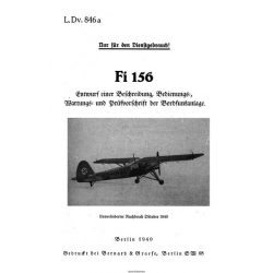 Fieseler Fi 156 Beschreibung und Bedienung der Bordfunkanlage