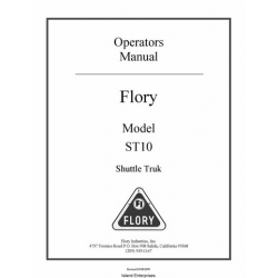 Flory ST10 Shuttle Truk Operator's Manual 2009