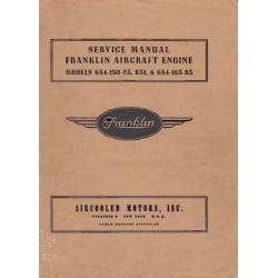 Franklin Aircraft Engine Models 6A4-150-B3,B31 & 6A4-165-B3 Inspection, Maintenance Manual