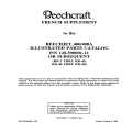 Beechjet 400-400A Illustrated Parts Catalog French Supplement 128-590001-133