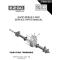 Ezgo Transaxle Shop Rebuild and Service Parts Manual (1992) 27660-G01