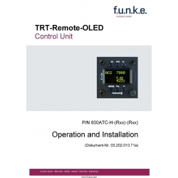 Funke TRT-Remote-OLED Control Unit Operation and Installation Manual