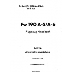 Fw 190 A-5/A-6 Teil 9A Flugzeug-Handbuch