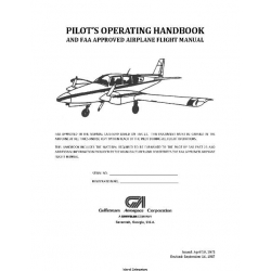 Gulfstream Model GA-7 Cougar Pilot's Operating Handbook 1987