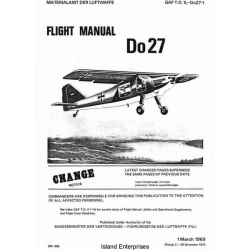 Dornier GAF T.O 1L-Do27-1 Do27 Flight Manual/POH 1969 - 1975