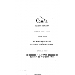 Cessna Electronics Parts Catalog & Electronics Maintenance Manual D-144-13