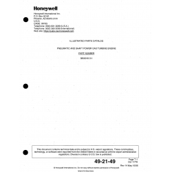 Garrett Turbine Model GTCP36-100(A) Parts Catalog 3800016-3-1