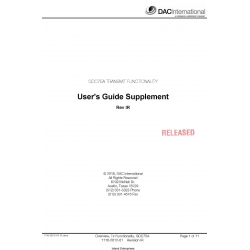 DAC GDC75A Transmit Functionality User's Guide Supplement