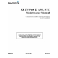 Garmin GI 275 Part 23 AML STC Maintenance Manual 190-02246-11