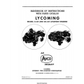 Lycoming O-145 and GO-145 Aviation Engines Handbook of Instructions with Parts Catalog 1945