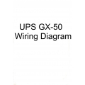 UPS GX-50 Wiring Diagrams Installation Manual