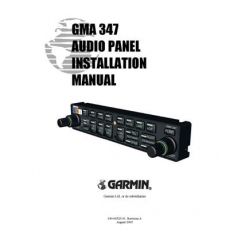Garmin GMA 347 Audio Panel Installation Manual 2005 190-00325-01