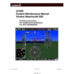 Garmin G1000 System Maintenance Manual Hawker Beechcraft G58 190-01180-02