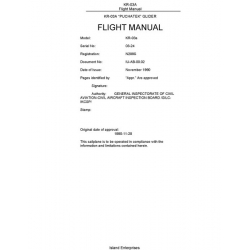 PZL Krosno KR-03 Puchatek Sailplane Flight Manual 1990 POH
