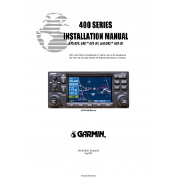 Garmin 400 series GPS 400, GNC 420(A),and GNS 430(A) Installation Manual 190-00140-02