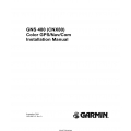 Garmin GNS 480 (CNX80) Color GPS/Nav/Com Installation Manual 560-0982-01