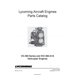 Lycoming VO-360 Series and IVO-360-A1A Helicopter Engines Parts Catalog  PC-107