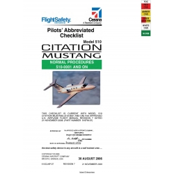 Cessna Model 510 Citation Mustang Pilot's Abbreviated Checklist 510CLNP-07