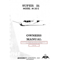 Mooney Super 21 Model M20E Owner's Manual
