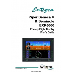 Avidyne Piper Seneca V & Seminole  EXP5000 Primary Flight Display Pilot's Guide 600-00104-003