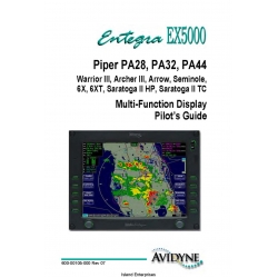 Avidyne Piper PA28, PA32, PA44 Warrior III, Archer III, Arrow, Seminolwe, 6X, 6XT, Saratoga II HP, saratoga II TC Multi-Function Display Pilot's Guide 600-00105-000v2006