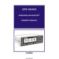 Garmin GPS 100 AVD Personal Navigator Owner's Manual 190-00012-00