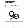 Gravely Professional 2-Wheel Tractor 985103,104, 105, 107 - 115, 117 Service Manual