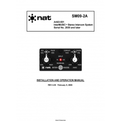 NAT AA83-001 InterMUSIC Stereo Intercom System Installation and Operation Manual