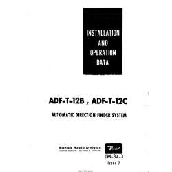Bendix King ADF-T-12B, ADF-T-12C Installation and Operation Data