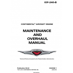 Continental IOF-240-B Maintenance and Overhaul Manual M-22 