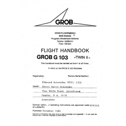 Grob G 103 Flight Handbook