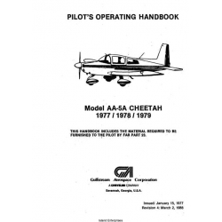 Gulfstream AA-5A Cheetah 1977/1978/1979 Pilot's Operating Handbook