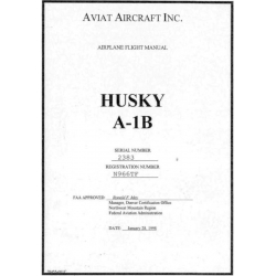 Husky A-1B Aviat Aircraft Inc Airplane Flight Manual/POH