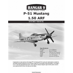 North American P-51 Mustang 1.50 ARF Assembly Manual