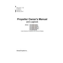 Hartzell HC-D2MV20 Series Propeller Owner's Manual and Logbook 61-00-40