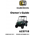 Cushman Hauler 800X Gasoline Powered Vehicle Owner's Guide (2011-2013) 623718